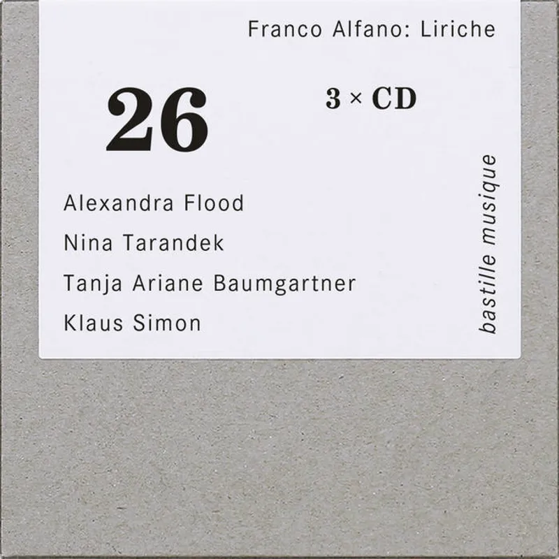 Franco Alfano: Liriche